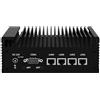 HSIPC Alder Lake N100 Quad Core Firewall Micro Appliance, Mini PC, router with DDR5 16G RAM 256G SSD, 4*i226-V RJ45 porte AES-NI