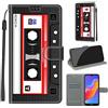TOMYOU Cover per Huawei Honor Play 8A / Y6 (2019), nastro | Antiurto Protettiva Portafoglio, Slot per Schede, Magnetica, Custodia in Pelle PU, Libro Flip,Funzione Stand