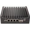 HSIPC N150 Firewall Micro Appliance, Mini PC, Nano Computer, Router Compatibile con Pfsense OPNsense 8G RAM 128G SSD, 4*i226-V RJ45 Console AES-NI