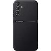 Kepuch Cover per Samsung Galaxy A36 - Custodia Case Piastra Metallica Incorporata Litchi Grano - Nero