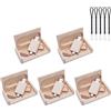 Meiyuexiang 5 chiavette USB C da 8 GB, chiavetta USB 3.0 ad alta velocità, tipo C, doppia OTG, scatola in legno d'acero, per TV, auto, smartphone, PC, laptop…