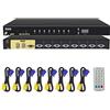 Productos neutros COMMUTATORE KVM VGA USB, kvm-switch 4/8/16-Port VGA 4/8/16 in 1-out-projektor video-display-fernbedienung mit 4/8/16 originale vga-kabel: für Win98/Me/2 KP4/XP/2003, Linux, Mac 8 ports