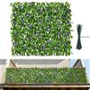 VEVOR Parete Verde Artificiale 64,9 x 310 cm con Foglie di Edera Realistiche, Siepe Artificiale Espandibile, Schermo Frangivista per la Privacy da Interno ed Esterno, per Giardino Cortile e Balcone