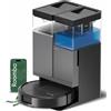 iRobot Robot Aspirapolvere senza Sacco Lava e Aspira Potenza 20000 Pa Wi-Fi con Stazione AutoWash colore Nero - G285040 Roomba Plus 415 Combo Roboter + AutoWash Dock