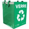 SIXTOL SORT EASY VERRE - Sacchi per raccolta differenziata in vetro, 30 x 30 x 40 cm, 36 l