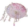 Hellery Ombrello Classica Giapponese Cinese Fatto a Mano Da 81,3 Cm in Carta Oleata, Fiore Rosa