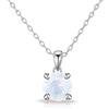 Philip Jones Collana in Opale Bianco Creata con Cristalli Zircondia®