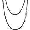PROSTEEL Collana Uomo Cordino per Collane Cordoncino 2mm 3mm Impermeabile | Chiusura a Barilotto, Traspirante e Impermeabile, Lunghezza 41-76cm