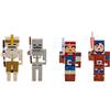 Minecraft Dungeons - Cofanetto Battaglia della Forge in Fuoco, 4 Statuette articolate, Giocattolo d'azione e Avventura per Bambini, Ispirato al Videogioco, GWC03