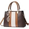 FOLOVEYA Borsa a Mano Donna Eleganti Borsa a Tracolla Impermeabile Regolabile Borse a Spalla con Pendenteper Shopping Viaggio Partito PU Pelle Giallo