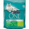 Purina One Bifensis Crocchette Indoor Formula Ricco in Tacchino e Cereali Integrali, 800 g