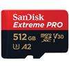 SanDisk Extreme Pro - scheda di memoria flash (adattatore microSDXC-a-SD incluso) - SDSQXCD-512G-GN6MA