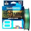 Shimano Kairiki 8, 300 Meter, Multicolore, Filo da Pesca Intrecciato, 59WPLA68R2