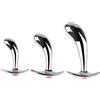 SuperLove Jewel Curved Anal Plug Set Silver-Pink Gem
