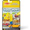 Melissa & Doug Water Wow! Libro Magico da Colorare con Pennello ad Acqua - Tema Veicoli, Gioco Educativo da Viaggio per Bambini e Bambine, 3+ Anni - Certificati FSC