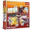 Trefl - The Lion King, Il Coraggioso Re Leone - Puzzle 4in1, 4 Puzzle, da 35 a 70 Pezzi - Diversi Gradi di Difficoltà, per Bambini dai 4 anni