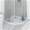 SENSEA Piatto doccia SENSEA in pmma semicerchio Essential bianco L 80 x L 80 x H 5 cm lucido