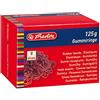 HERLITZ 08859456 - Braccialetti in gomma, colore: rosso, diametro: 60 mm contenuto: 125 g