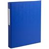 Exacompta - 54382E - Conf. da 10 Raccoglitori Foderati Polipropilene - 2 Anelli Tondi 25 mm in Terza di Copertina - Dorso 40 mm - F.to Esterno 25.5x32 cm per A4 - Colore Blu