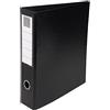 Exacompta - 51741E - 1 Raccoglitore Foderato Rigido in PVC - 4 Anelli a D 50 mm - Dorso 70 mm - Dimensioni Esterne 29x32 cm per Formato A4 Maxi - Colore Nero