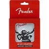 FENDER VINTAGE ADS 4-PK COASTER SET,B&W