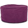 ARKETICOM Soft Chill Pouf Sacco Poggiapiedi Morbido Rotondo Sfoderabile Puff da Salotto 65x42 Viola Gelso