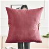 RTSFKFS Fodere per Cuscini 80x80 Quadrato Copricuscini Divano Federa Cuscino 50x50 Copri Cuscino Letto Decorazione Fodere Cuscini 60x60 Extra Large Sofa Pillow Covers(Borgogna,70x70cm 1pc)