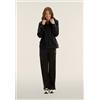Freddy Tuta FullZip collo alto e pantaloni wide leg Neri da Donna