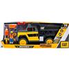 Funrise Toys CAT Camion da cantiere per bambini con luci, suoni e set di personaggi - 34 cm