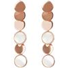 Bronzallure Orecchini PENDENTI LUNGHI DISCHI MADREPERLA Donna Bronzallure
