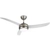 KLARSTEIN El Paso - Ventilatore da Soffitto, 2in1: Ventilatore e Lampadario, Diametro: 52 (132 cm), 3 Pale, Flusso: 10.344 m³/h, 3 Velocità, Bianco