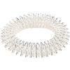 GLOGLOW Anelli massaggianti digitopressione, agopuntura bracciale massaggio al polso forniture relax acciaio inossidabile polso polso massaggio (argento)