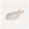 KeyHome Store Set 2 Piatti Pesce in Vetro Bianco Perla 25x12 cm