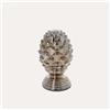KeyHome Store Pigna Decorativa in Vetro Gold/Silver H.26x16 cm