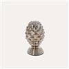 KeyHome Store Pigna Decorativa in Vetro Gold/Silver H.19x10 cm