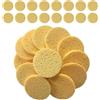 Generic 50 tamponi per la pulizia del viso, spugna gialla in cellulosa ad alto assorbimento d'acqua per una pulizia accurata, adatti per routine quotidiane di cura della pelle e pelli sensibili, durata e