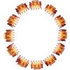 Hailong Ming 12 Pezzi di Impugnature Mini S in Resina con Clip, caffè, come descritto