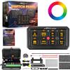 maXpeedingrods Pannello Interruttori 8 Gang RGB Touch For Auto Camion UTV ATV Barca 12-24V 60A