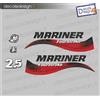 Adesivi motore marino fuoribordo Mariner 2.5 cv four stroke gommone barca decals