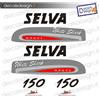 - Senza marca/Generico - Adesivi motore marino fuoribordo Selva white shark 150 cv gommone barca stickers