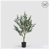 Enzo De Gasperi EDG Enzo De Gasperi Pianta Artificiale Olivo Anti-UV con Vaso H129 cm