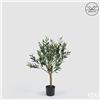 Enzo De Gasperi EDG Enzo De Gasperi Pianta Artificiale Olivo Anti-UV con Vaso H93 cm