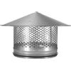 Steinberg14 200 mm Cappa di Ventilazione in Acciaio Zincato - Protezione degli Uccelli - Tappo Copri Tubo - Tappo Antipioggia