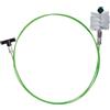 Ribimex Kit Pulizia Canne Fumarie per Stufe, Sonda Flessibile in Fibra di Vetro da 5 m, Scovolo in Nylon con Diamentro 80 mm, Filettatura Standard M 12x175, Manico Ergonomico in Plastica - PRFU8050