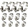 Drado Fascette stringitubo Fascette stringitubo regolabili in acciaio inossidabile Tubi di azionamento della coclea Fascette stringitubo, confezione da 12 (10-16mm 16-25mm 21-44mm)