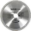 Yato Lama per sega HM 210 x 30 Tfz, 72 denti per alluminio, plastica, metalli non ferrosi
