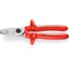 KNIPEX Cesoia per cavi con doppio tagliente cromata isolati ad, 95 17 200 | immersione, collaudati VDE 200 mm