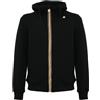 K-Way Rainer Spacer Black Pure Felpa Tech Zip Cappuccio Uomo