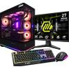 Ak Informatica Ultimate Kit HELL FLAME - Bundle PC AK RIG Hell Flame - Intel Core Ultra 7 265K / DDR5 32GB RGB / RTX 5070 12G + Monitor MSI MAG 274QF E20 - 27″ 2K + Set periferiche MSI VIGOR COMBO