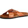 ONLY Onlmaxi-2 Pu Croc Crossover Sandal, Uomo